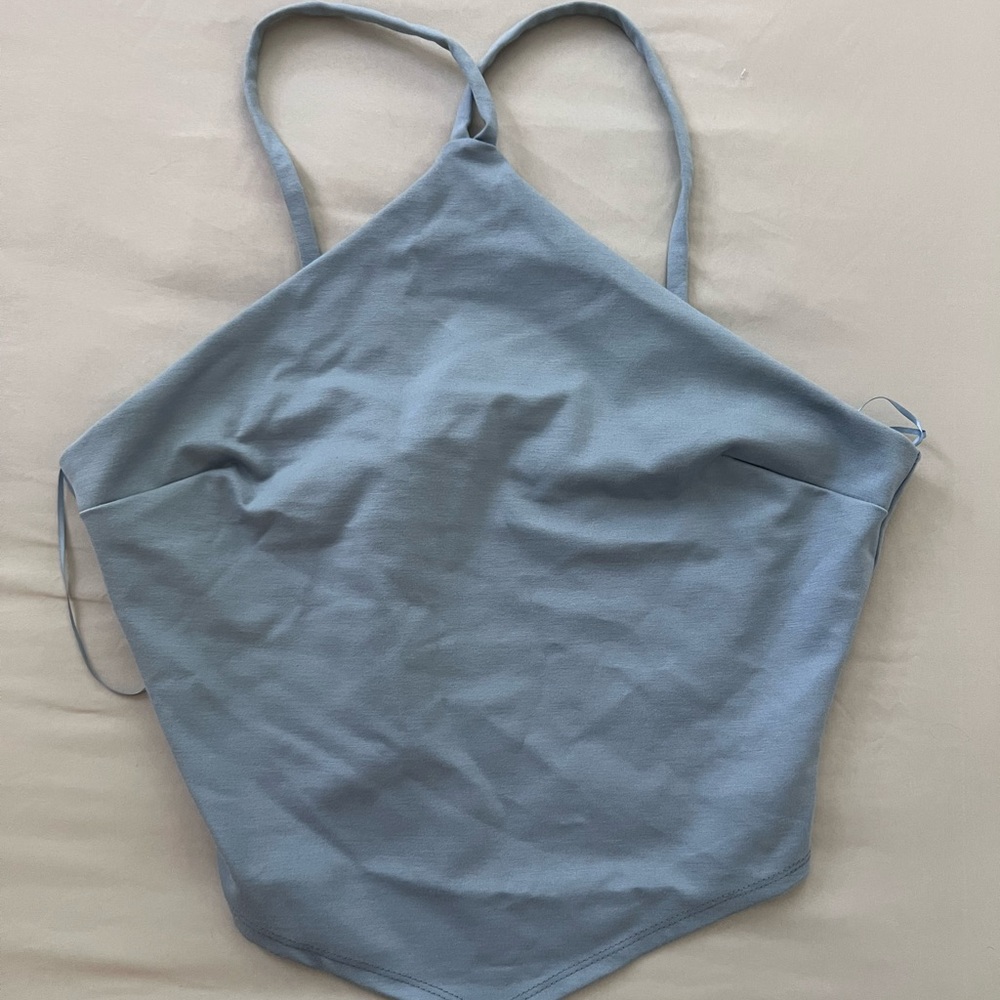 Anthropologie Blue Strappy Tank